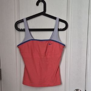 Nike Coral and Blue Tank Top